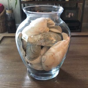 Decorative shell vase